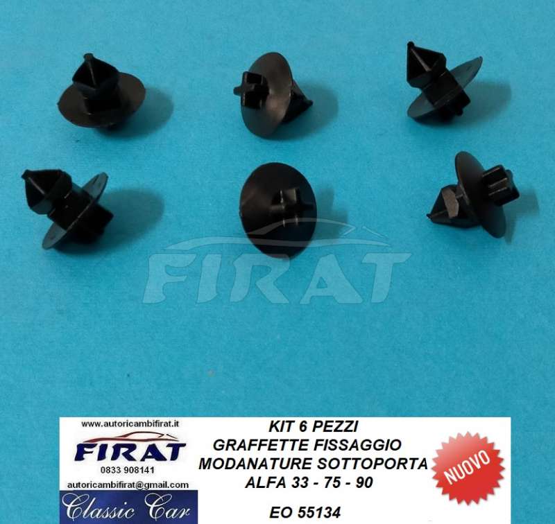 GRAFFETTE FISSAGGIO MODANATURE SOTTOPORTA ALFA 75 - 33 (55134)